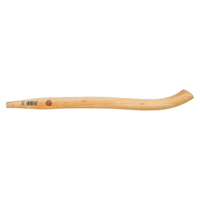 Mango de azada de punta triangular - Largo: 60 cm, Eucalipto - Mango de hacha de madera de fresno con forma curva y color de madera clara, ideal para reparar o reemplazar un mango de hacha.