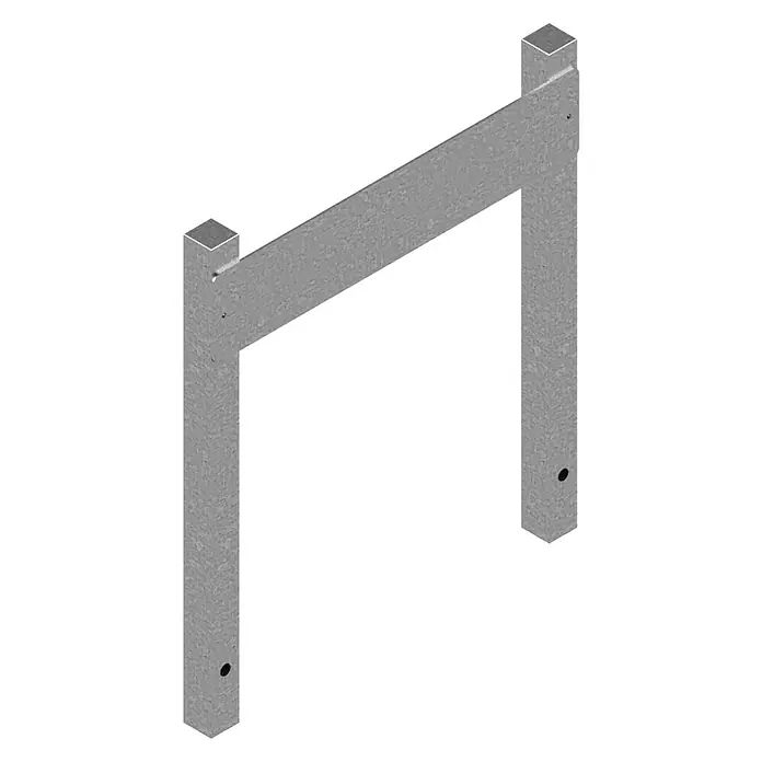 Schake Halterung - 520 x 500 mm, Stahl, Aufdübeln - Metallrahmenstruktur für verschiedene Anwendungen. Robuste Ausführung mit Bohrungen für die einfache Montage.