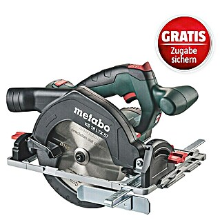 Metabo CAS 18V Akku-Handkreissäge KS 18 LTX 57 (18 V, Ohne Akku, 0 U/min - 4.600 U/min)