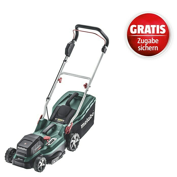 Metabo CAS 18V Akku-Rasenmäher RM 36-18 LTX BL 36  (18 V, Ohne Akku, 5,2 Ah, Schnittbreite: 36 cm) | BAUHAUS