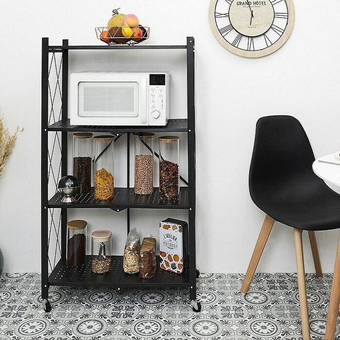 Estantería metálica Bristot Indus (L x An x Al: 34 x 71 x 127 cm, Capacidad de carga: 40 kg, Negro) | BAUHAUS