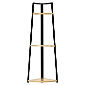 Home Deco Factory Estantería esquinera Bristot Indus (L x Al: 34,5 x 180 cm, Negro/Roble) | BAUHAUS