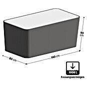 Hochbeet Vancouver (90 x 140 x 80 cm, Holz, Braun) | BAUHAUS