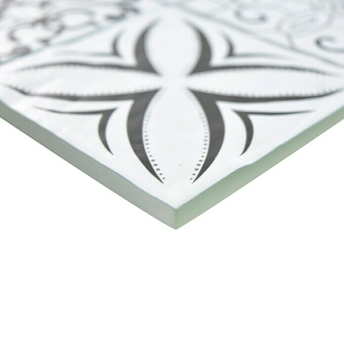 Mosaikfliese Crystal Retro XCM 8RBW97 (30 x 30 cm, Weiß/Schwarz)