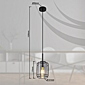 Globo Viseća svjetiljka Kammi  (60 W, Crna, Ø x V: 131 x 1.200 mm, E27) | BAUHAUS