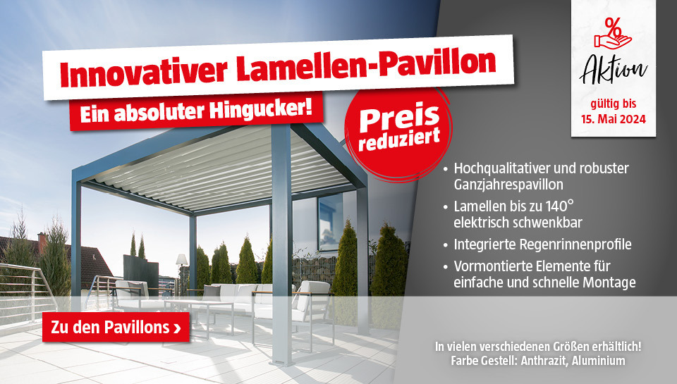 Lamellen-Pavillons