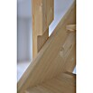 Starwood Raumspartreppe Fichte 3000 (Breite: 61 cm, Fichte, Material Handlauf: Edelstahl, Weiß, Montageseite Geländer: Links, Geschosshöhe: 279,5 cm) | BAUHAUS