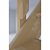 Starwood Raumspartreppe Fichte 3000 (Breite: 61 cm, Fichte, Material Handlauf: Holz, Natur, Montageseite Geländer: Rechts, Geschosshöhe: 279,5 cm) | BAUHAUS