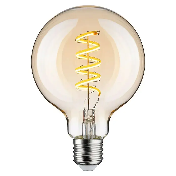 Paulmann Smart-LED-Lampe - E27, Dimmbar, Neutralweiß, 600 lm, 7,5 W, G95, Globe - Vintage-Glühbirne mit warmweißem LED-Filament. Dekoratives Design für stimmungsvolle Beleuchtung in Wohnräumen.