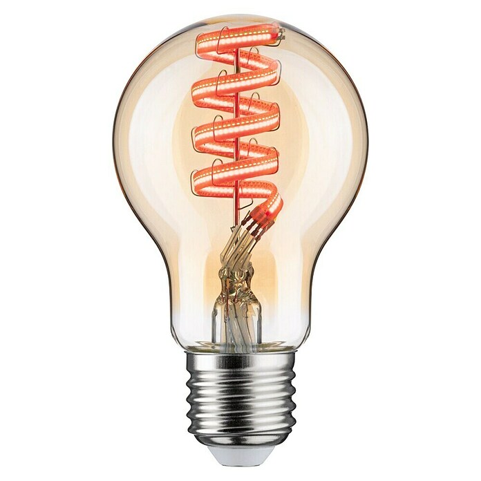 Paulmann Bombilla LED inteligente Zigbee (E27, Intensidad regulable, RGBW, 470 lm, 6,3 W, Pera) | BAUHAUS