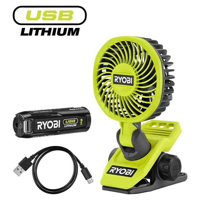 Ryobi 4V USB Accuventilator RCF4-0 (4 V, Excl. accu) | BAUHAUS