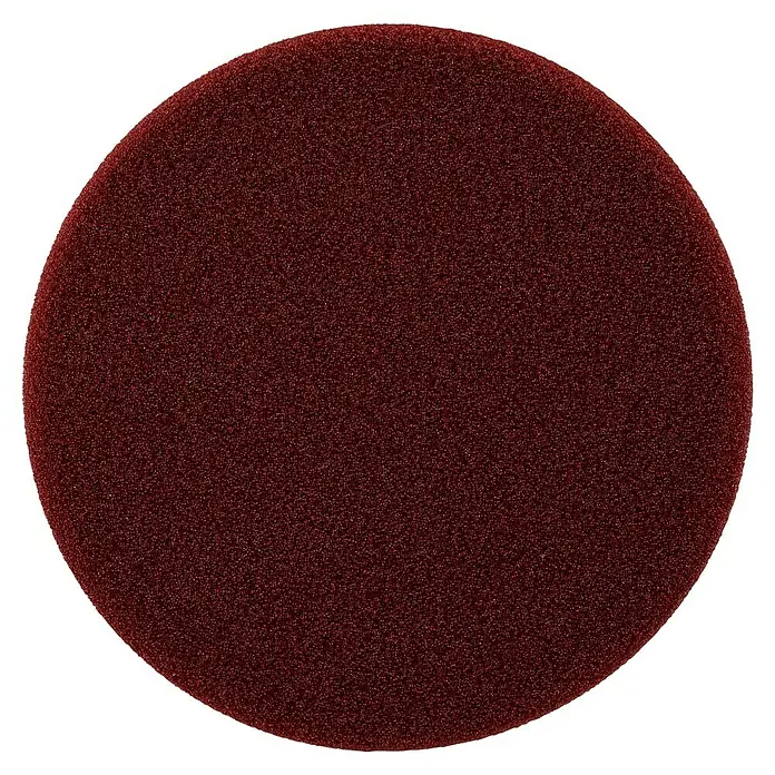Ryobi Polierpad Medium - Durchmesser: 125 mm, Rotbraun - Roter Polierschwamm für die Autopflege, ideal zum Auftragen von Polituren und Wachsen für ein glänzendes Finish.