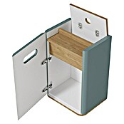 VitrA Sento Halbhochschrank (B x T x H: 40 x 29,5 x 58 cm, Fjordgrün, Anschlag: Links) | BAUHAUS