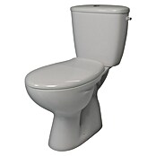 Stand-WC-Kombination Delta (Mit Spülrand, Ohne Spezialglasur, Spülform: Tief, WC Abgang: Senkrecht, Weiß) | BAUHAUS