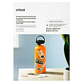 Cricut Aufkleber Set Holografisch Bedruckbar und Wasserfest (5 Stk., Transparent Holografisch, 21 x 29,7 cm)