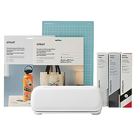 Cricut Joy Xtra Schneideplotter Starter Bundle (Weiß, Bluetooth, Schnittbreite: 21,6 cm, Schnittlänge: 1,2 m)
