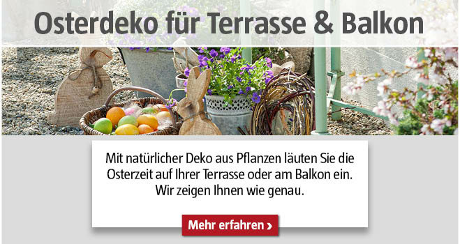 Osterdeko Terrasse