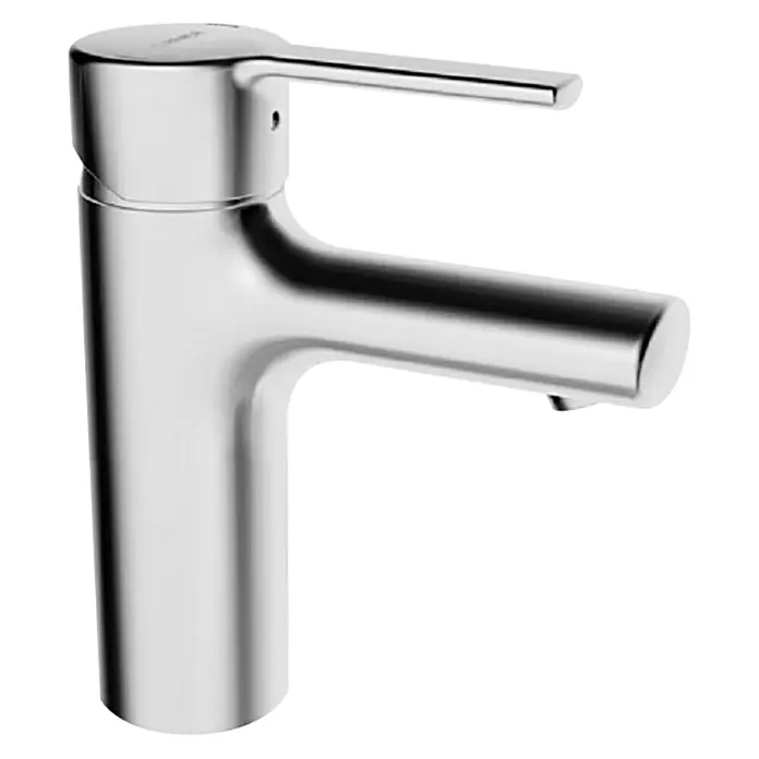 Hansa Ronda Waschtischarmatur - Hochdruck, Ohne Zugstange, Chrom, Glänzend - Verchromter Waschtischmischer mit modernem Design für Badezimmer oder Küche. Hochwertige Verarbeitung und einfache Bedienung.