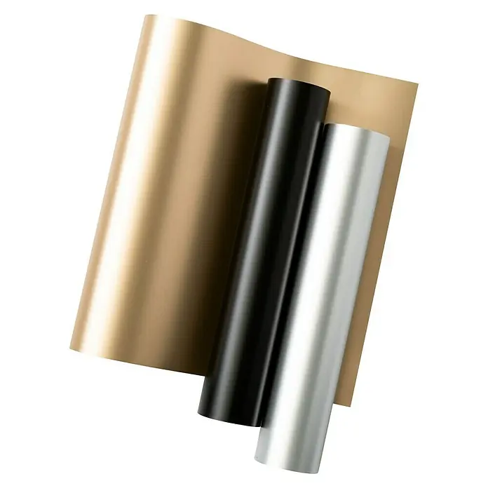 Cricut Joy Xtra Vinylfolie Smart Ablösbar - 3 -tlg., Classics, 24,1 x 30,5 cm - Drei Rollen glänzende Bastelfolie in Gold, Schwarz und Silber für kreative Projekte. Ideal zum Basteln, Dekorieren und Gestalten.