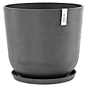 Ecopots Oslo Pflanztopf (Außenmaß (Ø x H): 55 x 48,5 cm, Kunststoff, Grau) | BAUHAUS
