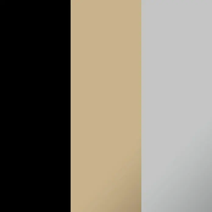 Cricut Joy Xtra Vinylfolie Smart Permanent - 3 -tlg., Classics, 24,1 x 30,5 cm - Vertikale Farbstreifen in Schwarz, Beige und Grau schaffen eine neutrale, moderne Ästhetik für vielseitige Designanwendungen.