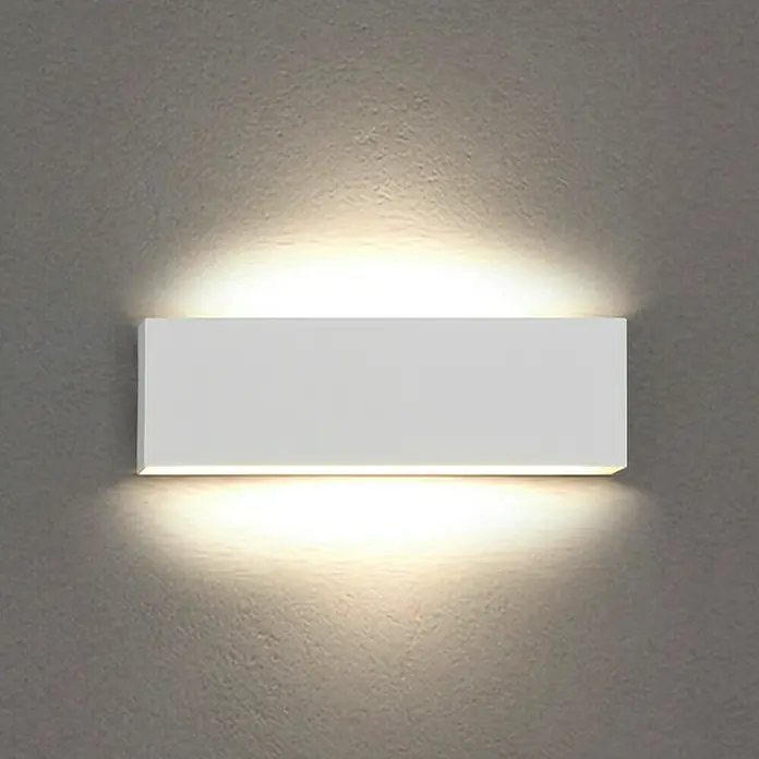 Trio Leuchten Wandleuchte Concha - 12 W, L x B x H: 4,5 x 28 x 8 cm, Weiß, Sonstige - Moderne rechteckige Wandleuchte mit warmweißem Licht, ideal für stimmungsvolle Akzente in jedem Raum.