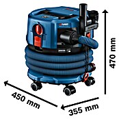 Bosch Professional Akku-Nass-Trockensauger GAS 18V-12 MC (18 V, Ohne Akku, Behältervolumen: 12 l) | BAUHAUS