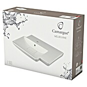 Camargue Ugradbeni umivaonik (52 x 36 cm, Keramika, Bijelo)