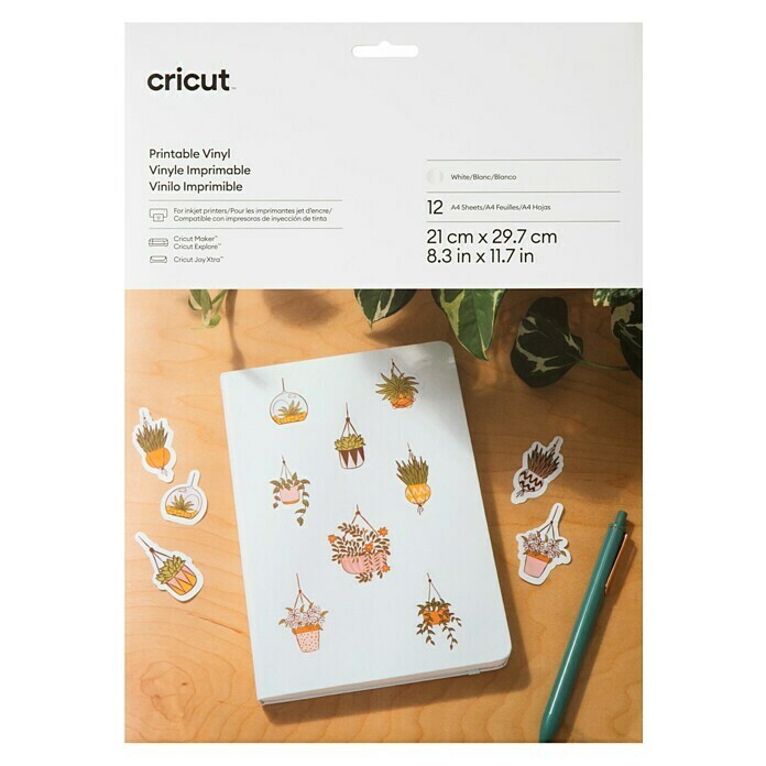 Cricut Vinylfolie Bedruckbar (12 Stk., Weiß, 21 x 29,7 cm) | BAUHAUS