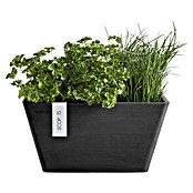 Ecopots Berlin Pflanzschale eckig (Außenmaß (L x B x H): 41 x 41 x 18 cm, Kunststoff, Dunkelgrau) | BAUHAUS