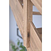 Starwood Raumspartreppe Eiche 3000 (Breite: 60 cm, Eiche, Material Handlauf: Holz, Natur, Montageseite Geländer: Links, Geschosshöhe: 279,5 cm) | BAUHAUS