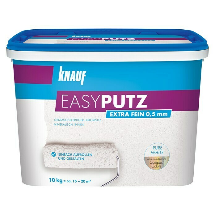 Knauf Easyputz Extra fein (Weiß, 10 kg, Korngröße: 0,5 mm)