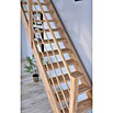 Starwood Raumspartreppe Rhodos (Breite: 80 cm, Eiche, Geschosshöhe: 300 cm, Gerade, Montageseite Geländer: Links, Designgeländer Holz/Holz, Mit Setzstufen) | BAUHAUS
