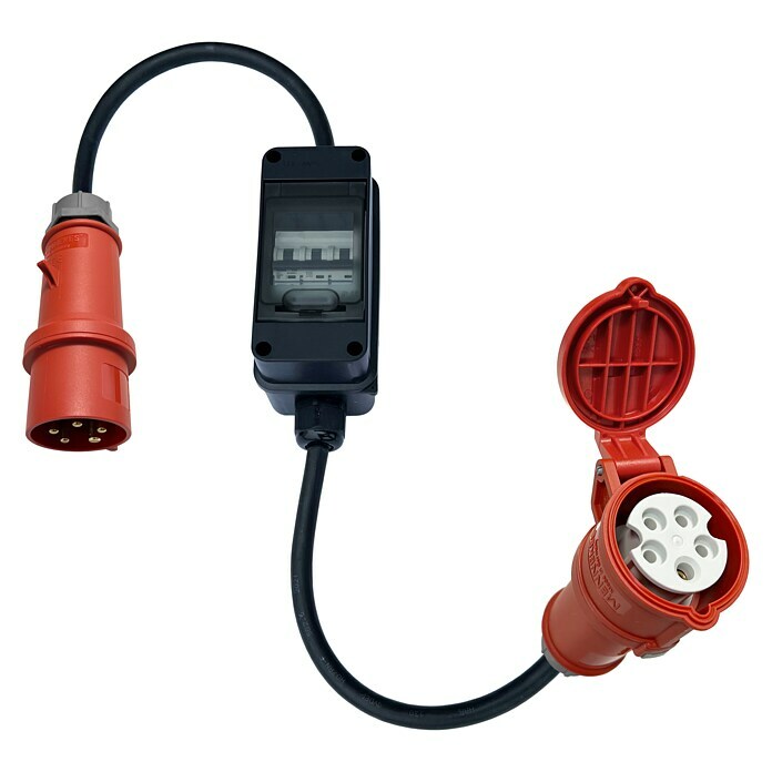 CEE-Stecker 32 A – 5-polig, 400 V, IP44, spritzwassergeschützt 0084-6200911