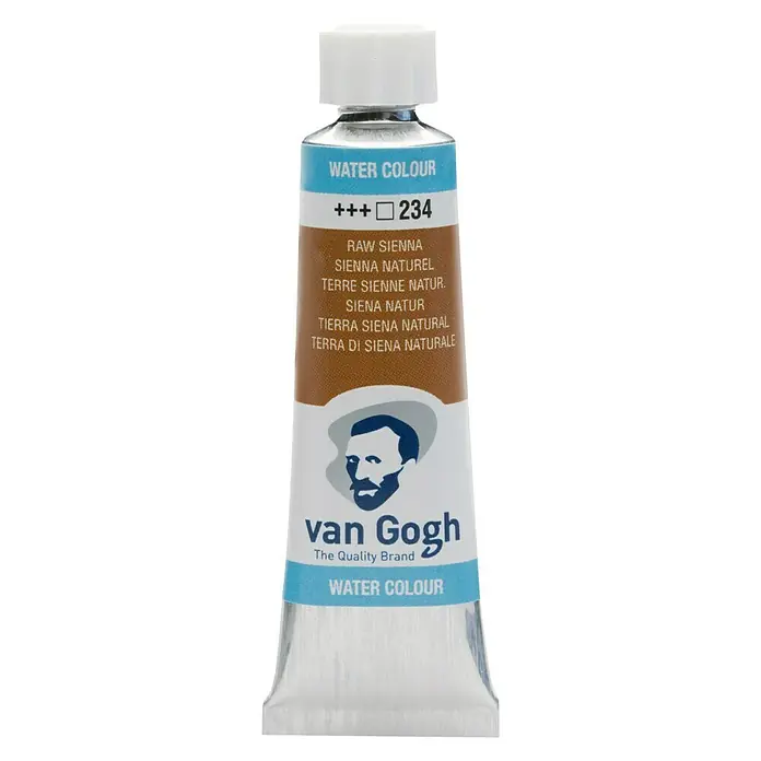 Talens Van Gogh Acuarela - Tierra Siena natural, 10 ml, Tubo - Tubo de acuarela "Siena Natural" Van Gogh para artistas. Los pigmentos de alta calidad aseguran resultados brillantes y duraderos.