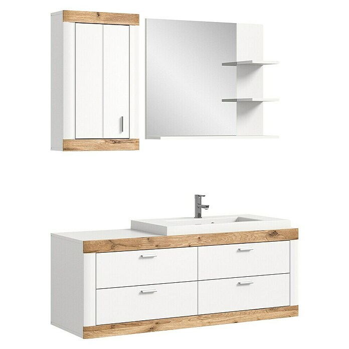 xonox.home Waschbeckenunterschrank in matera/old style grey mit 2 Türen