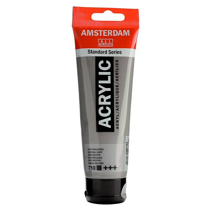 Talens Amsterdam Pintura acrílica Standard - Gris neutro, 120 ml, Tubo - Pintura acrílica Amsterdam Standard Series en Gris Neutro, ideal para artistas y aficionados que buscan colores de alta calidad.