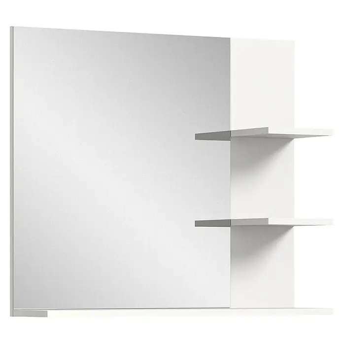 xonox.home Laredo Ablagespiegel Laredo - 80 x 16 x 70 cm, Weiß - Dieser Spiegelschrank ist mit seinen Regalen die perfekte Ergänzung für Ihr Badezimmer. Der Spiegelschrank bietet zudem Stauraum für Badutensilien.
