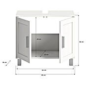 xonox.home Mood Waschtischunterschrank Mood (B x T x H: 65 x 35 x 56 cm, Weiß, Matt) | BAUHAUS