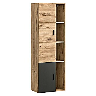 xonox.home Grado Hochschrank Grado (B x T x H: 48 x 35 x 144 cm, Nox Oak)