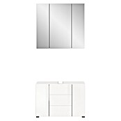 xonox.home Vira Badmöbel-Set Vira (82 cm, Weiß, Glänzend, Ohne Beleuchtung) | BAUHAUS