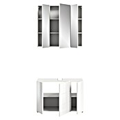 xonox.home Vira Badmöbel-Set Vira (82 cm, Weiß, Glänzend, Ohne Beleuchtung) | BAUHAUS