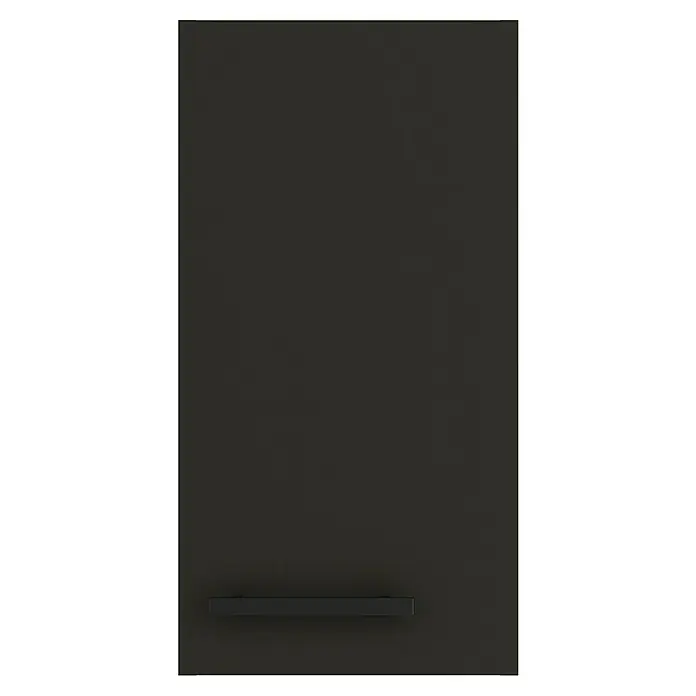 Optifit Madrid420 Hängeschrank - 34,6 x 30 x 57,6 cm, Anthrazit Matt - Dunkle Küchenfront mit schlichtem, modernem Griff. Das Design ist minimalistisch und elegant, ideal für moderne Küchen.