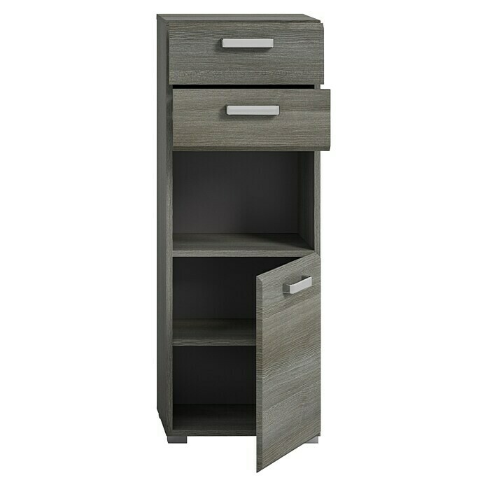 xonox.home Silver Midischrank Silver (B x T x H: 40 x 33 x 109 cm, Rauchsilber) | BAUHAUS