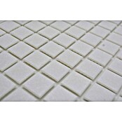 Mozaik pločica Quadrat Crystal Uni GM A 11P  (32,7 x 30,5 cm, Bijele boje, Sjaj) | BAUHAUS