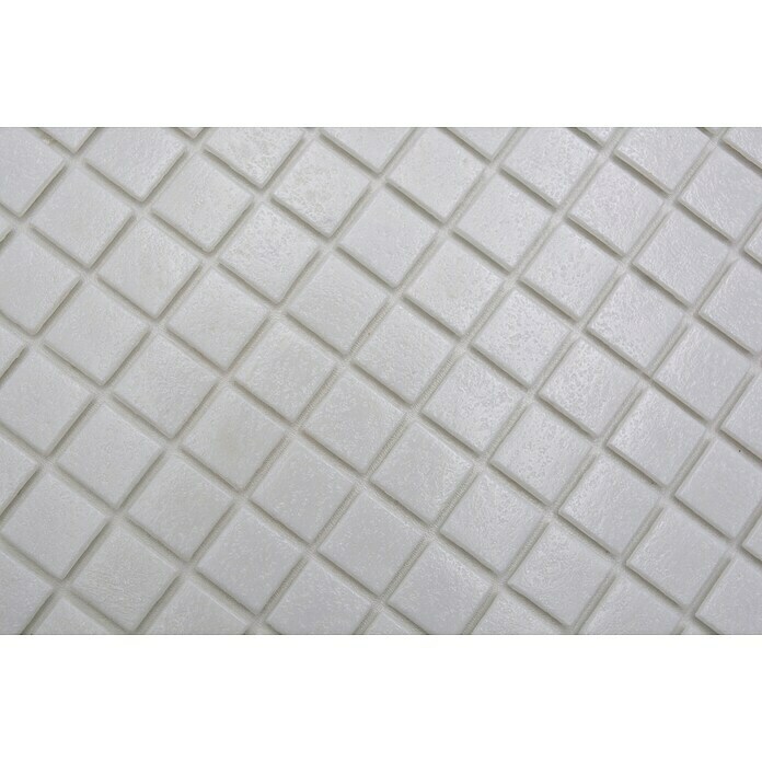Mozaik pločica Quadrat Crystal Uni GM A 11P  (32,7 x 30,5 cm, Bijele boje, Sjaj) | BAUHAUS