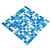 Mozaik pločica Quadrat Crystal Mix GM A 323P  (32,7 x 30,5 cm, miješano bijela plava, Sjaj) | BAUHAUS