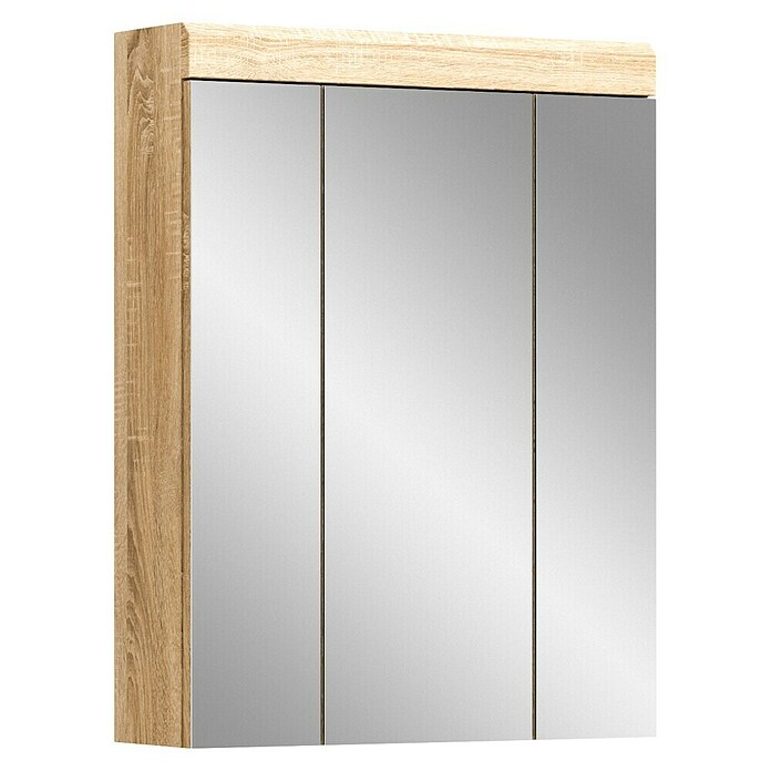 xonox.home Lambada Spiegelschrank Lambada (B x H: 60 x 79 cm, Ohne Beleuchtung, Holz, Sonoma Eiche hell) | BAUHAUS
