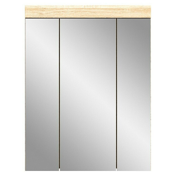 xonox.home Lambada Spiegelschrank Lambada (B x H: 60 x 79 cm, Ohne Beleuchtung, Holz, Sonoma Eiche hell) | BAUHAUS