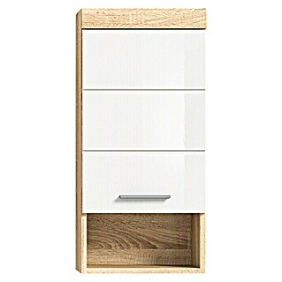 xonox.home Lambada Hängeschrank Lambada (B x T x H: 37 x 24 x 79 cm, Weiß/Sonoma Eiche hell)